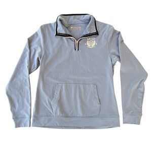 Ariat Girls XL Blue 1/4 Zip Tek Cold Series Equestrian Riding Fleece Top